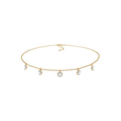 Elli Choker Kristalle 925 Sterling Silber 36 Damen