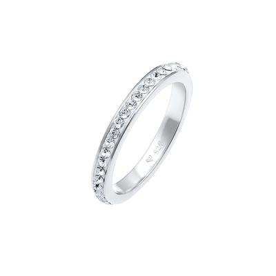 Elli - Bandring Kristall 925 Silber Ringe 1 ct Damen