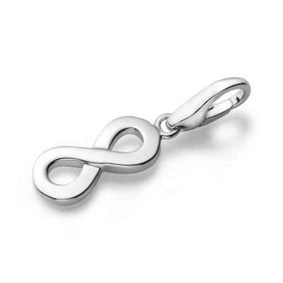 Giorgio Martello Milano - Charm Infinity (Unendlichkeit), Silber 925 Charms & Kettenanhänger 1 ct Silber Damen