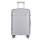Kono Lightweight Polypropylene 55cm Cabin Suitcase TSA Lock 20" Carry On Hand Luggage with 4 Spinner Wheels 40L (Grey)