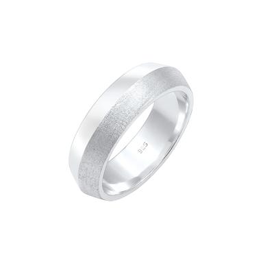 Elli PREMIUM Paarring Bandring Trauring Hochzeit 925 Sterling Silber 52 Damen Image