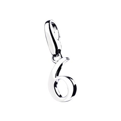 Giorgio Martello Milano - Charm Zahl 6 Charms & Kettenanhänger 1 ct Silber Damen