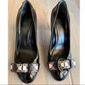 Burberry Shoes | Burberry Black Patent Leather High Heels Size 37.5 | Color: Black | Size: 7.5