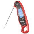 Zulay Kitchen Instant Read Digital Meat Thermometer Stainless Steel in Black/Gray/Red | Wayfair Z-DGTAL-MEAT-THRMMTR