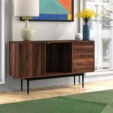 Mercury Row® Rakestraw 52" Wide 2 Drawer Buffet Table Wood in Brown | 30 H x 52 W x 15.75 D in | Wayfair 5B7A680640774A16B7F532020C2AD977