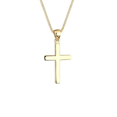 Elli - Kreuz Symbol Kommunion Konfirmation 925 Silber Ketten 1 ct Damen (34.99 € / 1 ct)