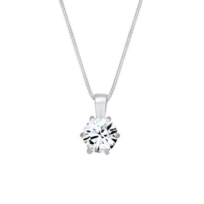 Elli - Panzerkette Basic Kristalle 925 Silber Ketten 1 ct Damen (59.99 € / 1 ct)