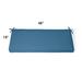 48" X 18" Replacement Bench Cushion - Knife-Edge, Knife-Edge/Dahlia Blooms Blue - Grandin Road