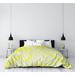 East Urban Home Raleigh North Carolina Districts Single Reversible Duvet Cover Microfiber in Yellow | King Duvet Cover | Wayfair