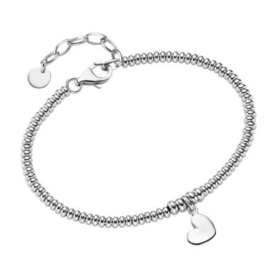 Smart Jewel - Armband Herz-Anhänger, Silber 925 Armbänder & Armreife 1 ct Silber Damen