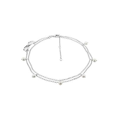 Nenalina - Infinity Zirkonia Süsswasserzuchtperlen 925 Silber Fußketten 1 ct Damen (59.99 € / 1 ct) Image