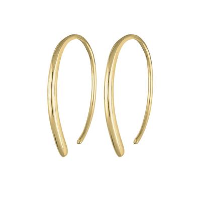 Elli PREMIUM - Creole Offen Geo Basic Trend Plain 375 Gelbgold Creolen 1 ct Damen (229.99 € / 1 ct)