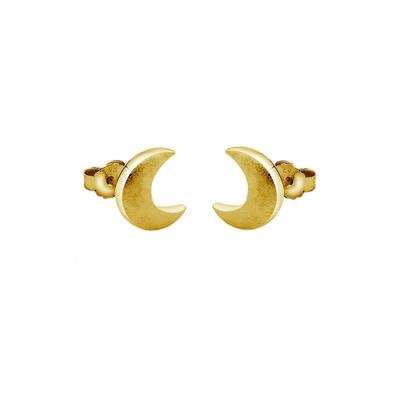Nenalina Stecker Halbmond Astro Look 925 Silber goldfarben Damen