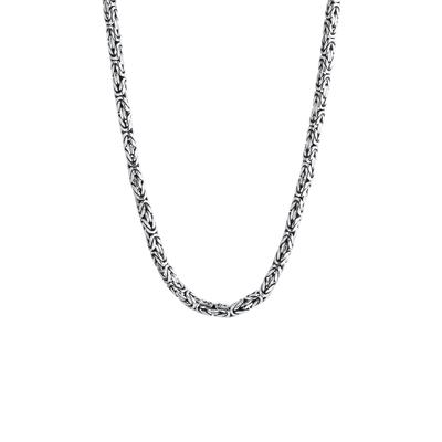 KUZZOI - Herren Basic Königskette Oxidiert Cool 925 Silber Herrenschmuck 1 ct (399.99 € / 1 ct)