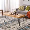 Foundry Select Sickler Coffee Table Wood/Metal in Brown | 17.7 H x 43.3 W x 19.7 D in | Wayfair F0262DEBB2A9467FABCC8432F8DC89C4