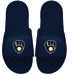 Men's ISlide Navy Milwaukee Brewers Alternate Logo Slide Sandals