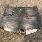 American Eagle Outfitters Jeans | American Eagle Jean Shorts With Studded Pocket | Color: Gray | Size: 6