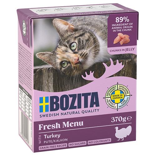 24x370g Pute+Gelee Bozita Häppchen Katzenfutter