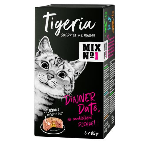 24 x 85 g No. 1 Mix, Mix Tigeria Nassfutter für Katzen