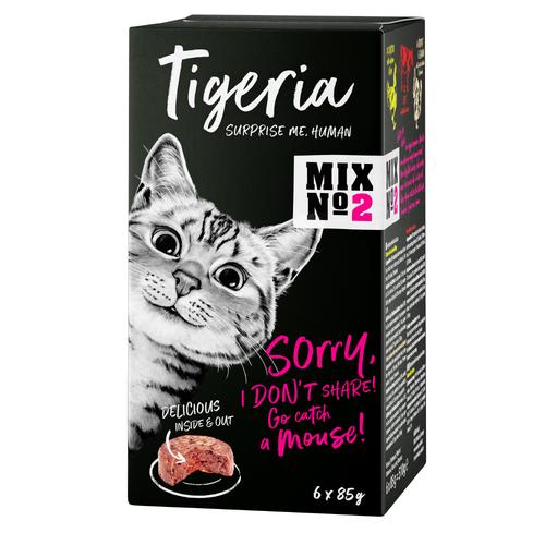 24 x 85 g No. 2 Mix, Tigeria Nassfutter für Katzen