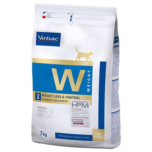 2 x 7 kg Virbac Vet HPM cat Weight Loss and Control W2 Katzentrockenfutter