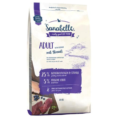 2x2kg Sanabelle Adult mit Strauß Katzentrockenfutter