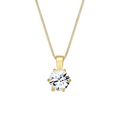 Elli - Panzerkette Basic Kristalle 925 Silber Ketten 1 ct Damen (69.99 € / 1 ct)
