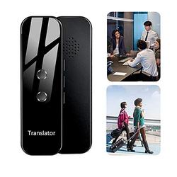 Volwco Smart Language Translator Device Portable Handheld Intelligent Two-Way Real-time 40 Languages Voice Translator Support Photo Text Recording Translation for Travel Learning Business Meet