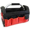 RAVEN Rigid Frame Tool Bag | 14 Pockets & Large Center Compartment | Metal Tape Holders | 16 x 7.5 x 10.25 (40.6 x 19.1 x 26 cm) | Approx. 3 lbs (1.36 kg) | Ideal for Construction & DIY Projects