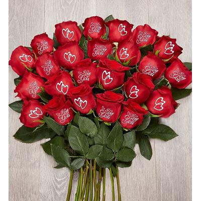 1-800-Flowers Flower Delivery Conversation Roses I Love You 24 Stems, Bouquet Only | Happiness Delivered To Their Door
