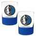 Dallas Mavericks 2-Pack 14oz. Rocks Glass Set with Silcone Grip