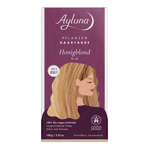 Ayluna Naturkosmetik – Haarfarbe – Nr.20 Honigblond Pflanzenhaarfarbe 100 g