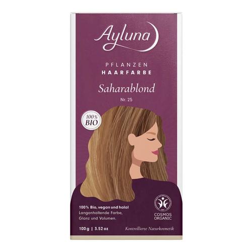 Ayluna Naturkosmetik – Haarfarbe – Nr.25 Saharablond Pflanzenhaarfarbe 100 g
