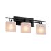 Justice Design Group Fusion - Aero 26 Inch 3 Light Bath Vanity Light - FSN-8703-30-FRCR-MBLK