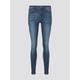 TOM TAILOR DENIM Damen Jona Extra Skinny Jeans mit recyceltem Polyester, blau, Uni, Gr. 31/34