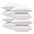 Lancashire Textiles Cushion Pad Generously Filled With Ethically Sourced Duck Feathers Encased In Pure Cambric Cotton Cover – Pack of 8 – 20” x 20” (50cm x 50cm)