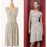 Anthropologie Dresses | Anthropologie Deletta Cloud Rose Dress Size Small | Color: Cream | Size: S