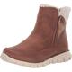 Skechers Damen Synergy Collab Kurzschaft Stiefel, Chestnut Microleather Natural Faux Sherpa, 35 EU