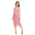 Queen Kerosin Damen Tropic Kleid, Rot, L