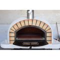 Authentic Pizza Ovens Built-In Wood-Fired Pizza Oven in White Steel in Brown/Gray | 26 H x 38 W x 39 D in | Wayfair PIZPREM