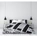 East Urban Home Cleveland Ohio Districts Single Reversible Duvet Cover Microfiber in Black | Twin Duvet Cover | Wayfair