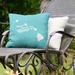 East Urban Home Sweet Indoor/Outdoor Throw Pillow Polyester/Polyfill blend in Green/Blue | 16 H x 16 W x 3 D in | Wayfair