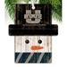 Fan Creations Snowman Holiday Shaped Ornament Wood in Black/Brown/White | 4.25 H x 4 W x 0.25 D in | Wayfair C0980-Utah State