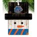 Fan Creations Snowman Holiday Shaped Ornament Wood in Black/Brown/White | 4.25 H x 4 W x 0.25 D in | Wayfair C0980-Boise State