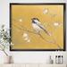 East Urban Home Gold Bird on Blossoms IV - Picture Frame Print on Canvas Canvas | 16 H x 16 W x 1 D in | Wayfair 35871D6FD050440F88E758145BFBE67E
