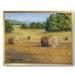 East Urban Home 'South of France Hay Bales' Picture Frame Print on Canvas in Gray/White | 36 H x 46 W x 1.5 D in | Wayfair