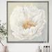 The Twillery Co.® White Serene Peony - Print on Canvas Canvas, Cotton in White/Yellow | 16 H x 16 W x 1 D in | Wayfair