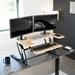 Vivo Standing Desk Converter DESK-V000V Series Wood/Metal in Black/Brown | 36 W x 39 D in | Wayfair DESK-V000VO