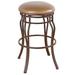 Red Barrel Studio® Hughey Swivel Bar & Counter Stool Upholstered/Metal in Red/Gray | 30 H x 16.5 W x 16.5 D in | Wayfair