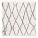 Gray/White 79 x 1.18 in Indoor Area Rug - Union Rustic Triplett Fringe Shag Power Loom Cream/Gray Rug Polypropylene | 79 W x 1.18 D in | Wayfair